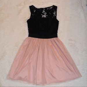 Black and Pink Formal Dress